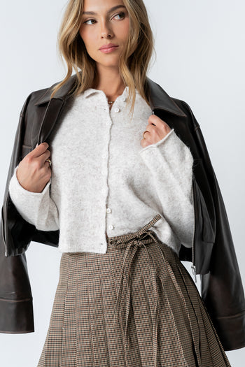 Maci Cardigan in Natural