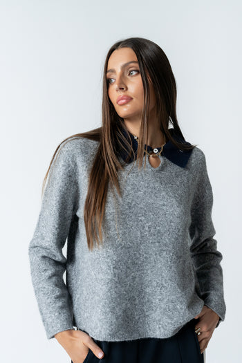 Britt Contrast Sweater - FINAL SALE