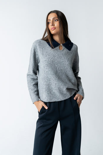 Britt Contrast Sweater - FINAL SALE