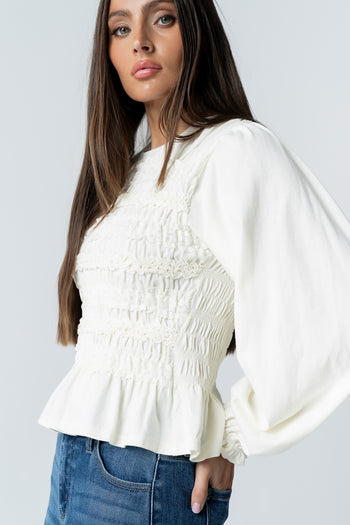 Jodie Shirred Top - FINAL SALE