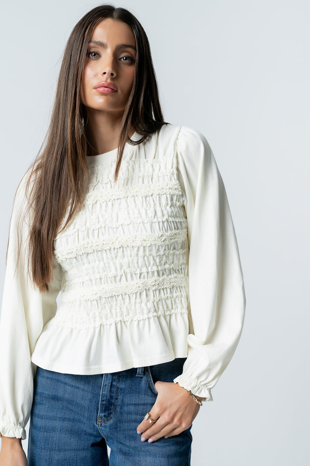 Jodie Shirred Top - FINAL SALE