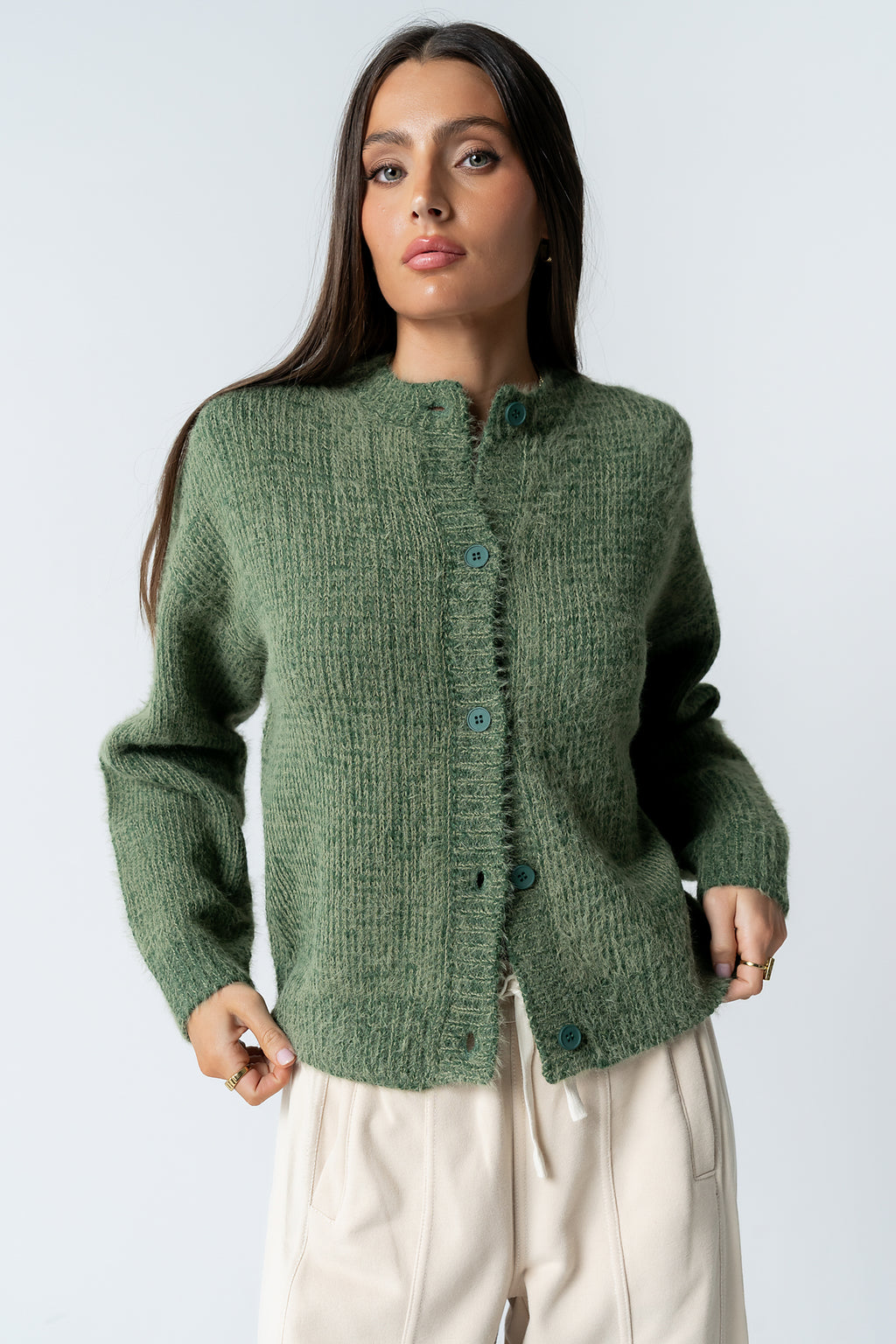 Russel Oversized Sweater in Green - FINAL SALE