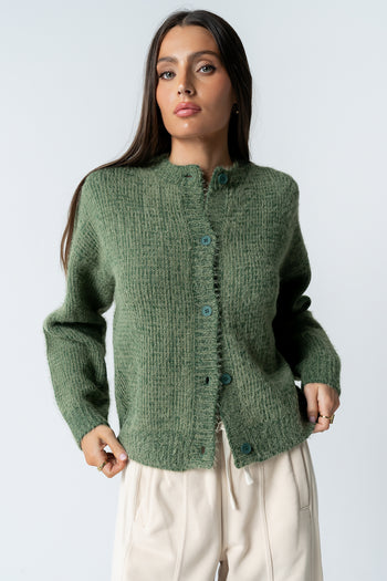 Russel Oversized Sweater in Green - FINAL SALE