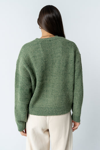 Russel Oversized Sweater in Green - FINAL SALE
