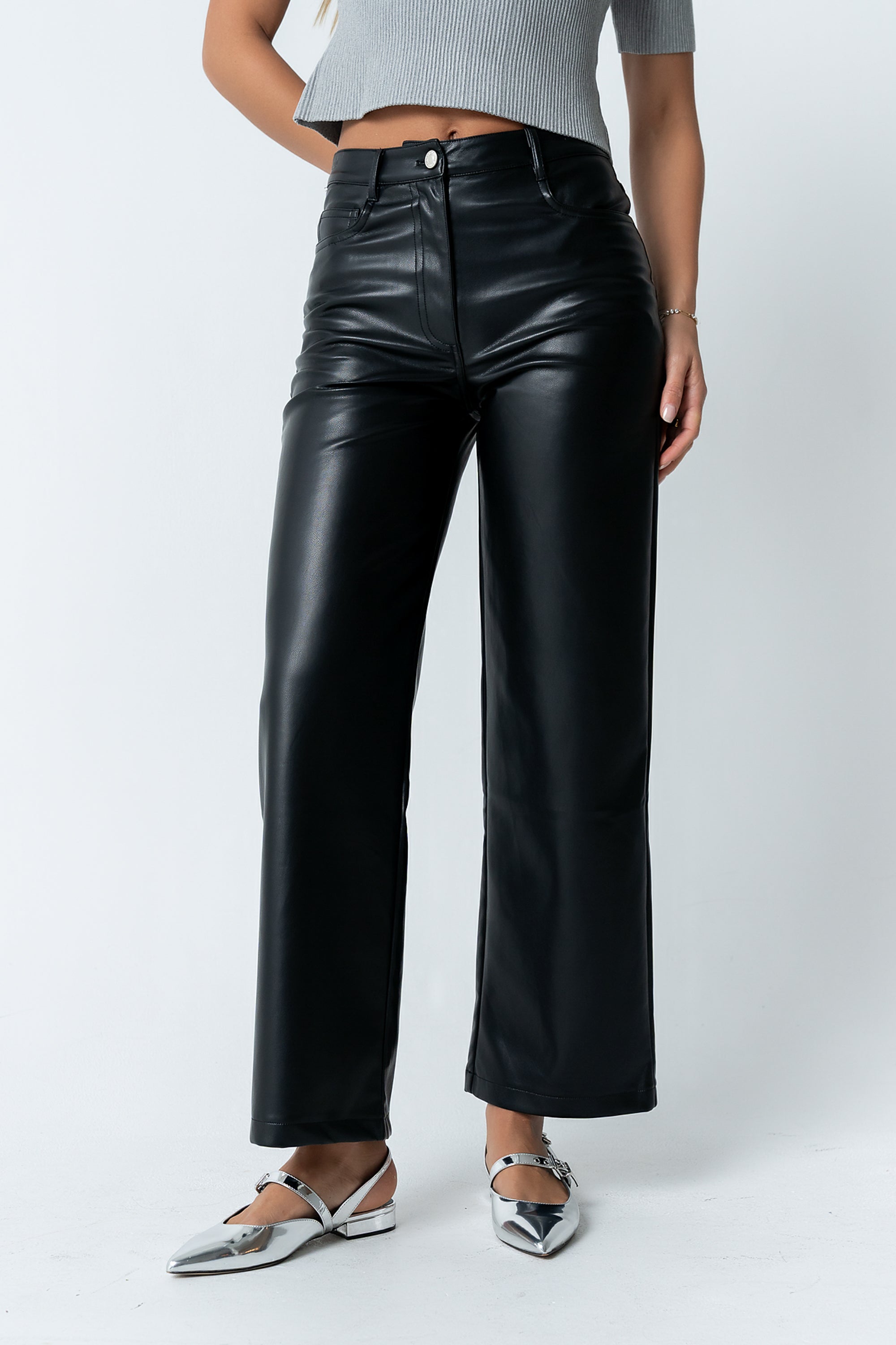Dayna Vegan Leather Pants - FINAL SALE Dayna Vegan Leather Pants - FINAL SALE