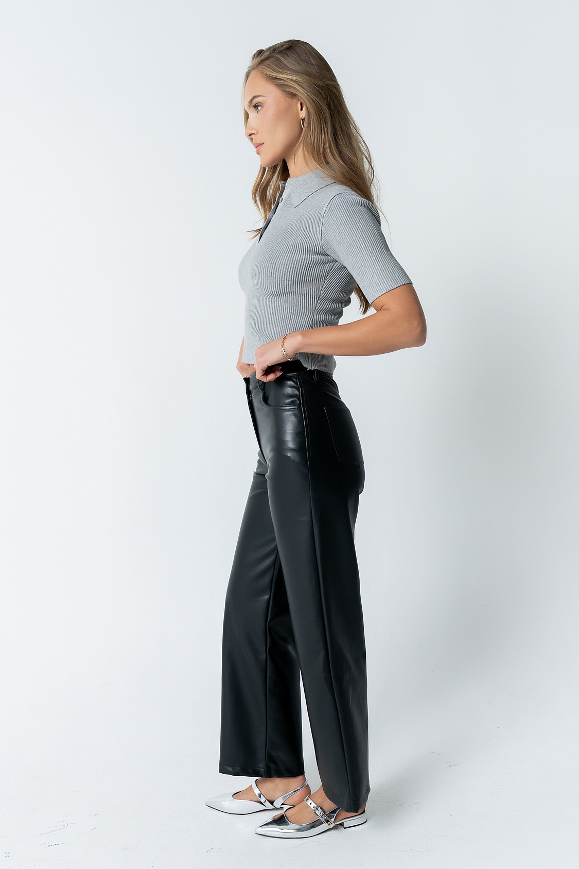 Dayna Vegan Leather Pants - FINAL SALE
