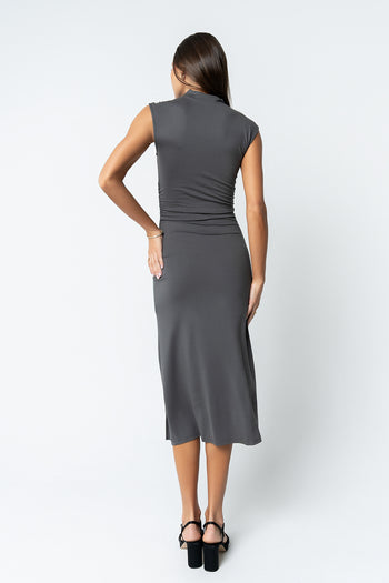 Brandi Maxi Dress in Charcoal