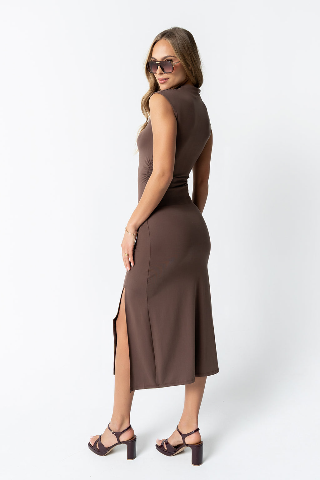 Brandi Maxi Dress in Brown