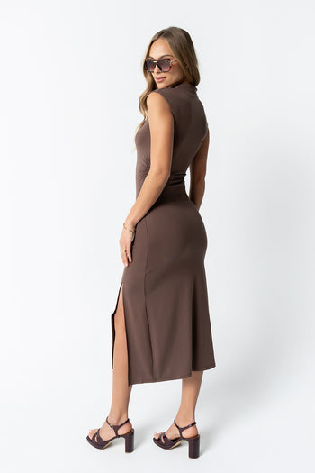Brandi Maxi Dress in Brown