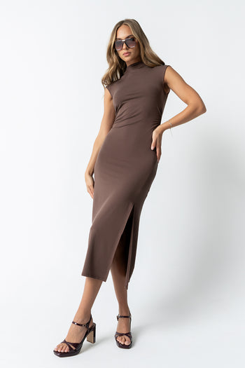 Brandi Maxi Dress in Brown