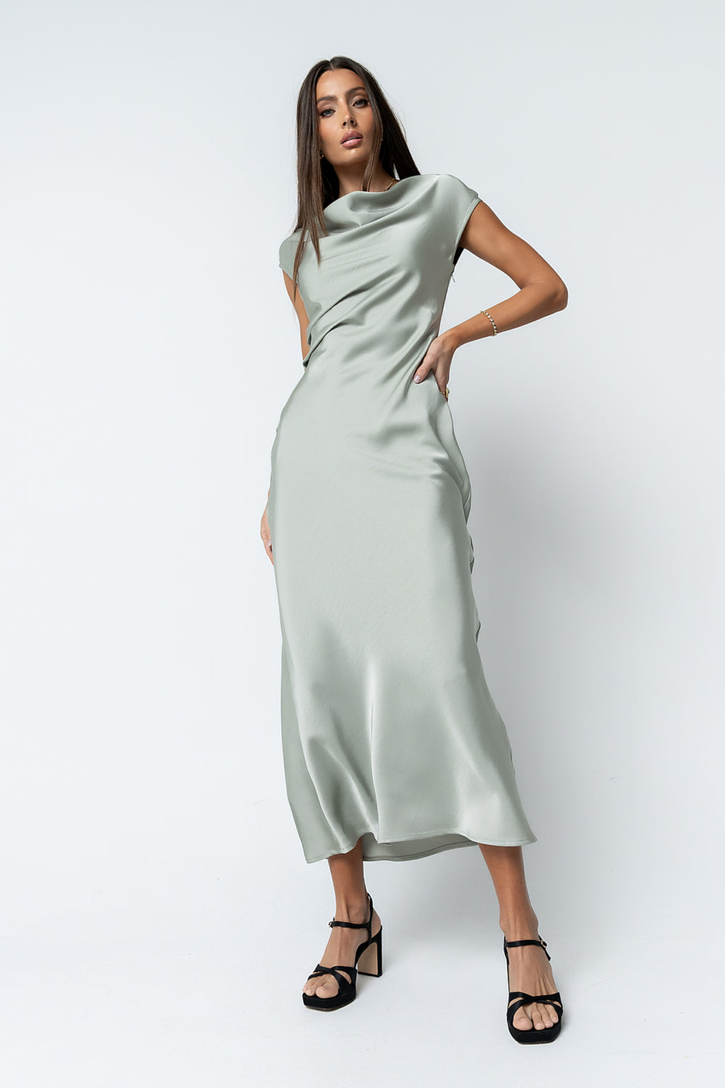Korri Satin Maxi Dress