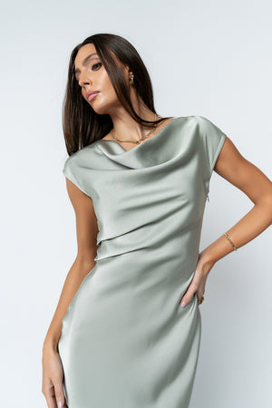 Korri Satin Maxi Dress Korri Satin Maxi Dress
