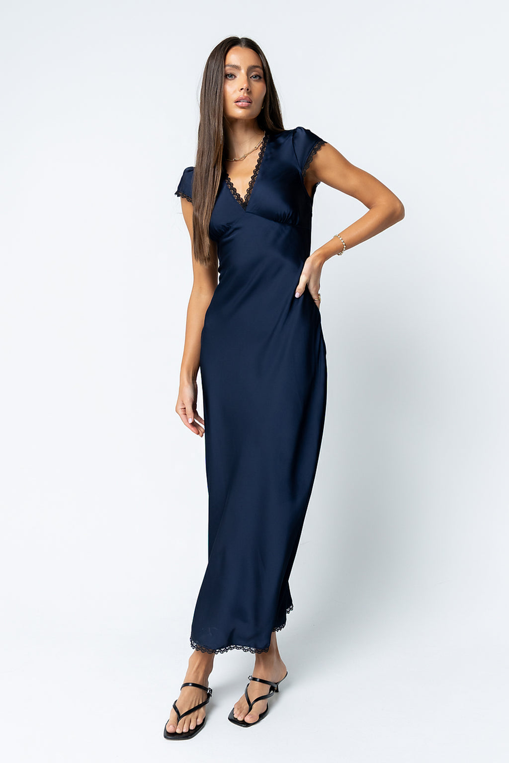 chinese dress ladies Wrenna Satin Maxi Dress