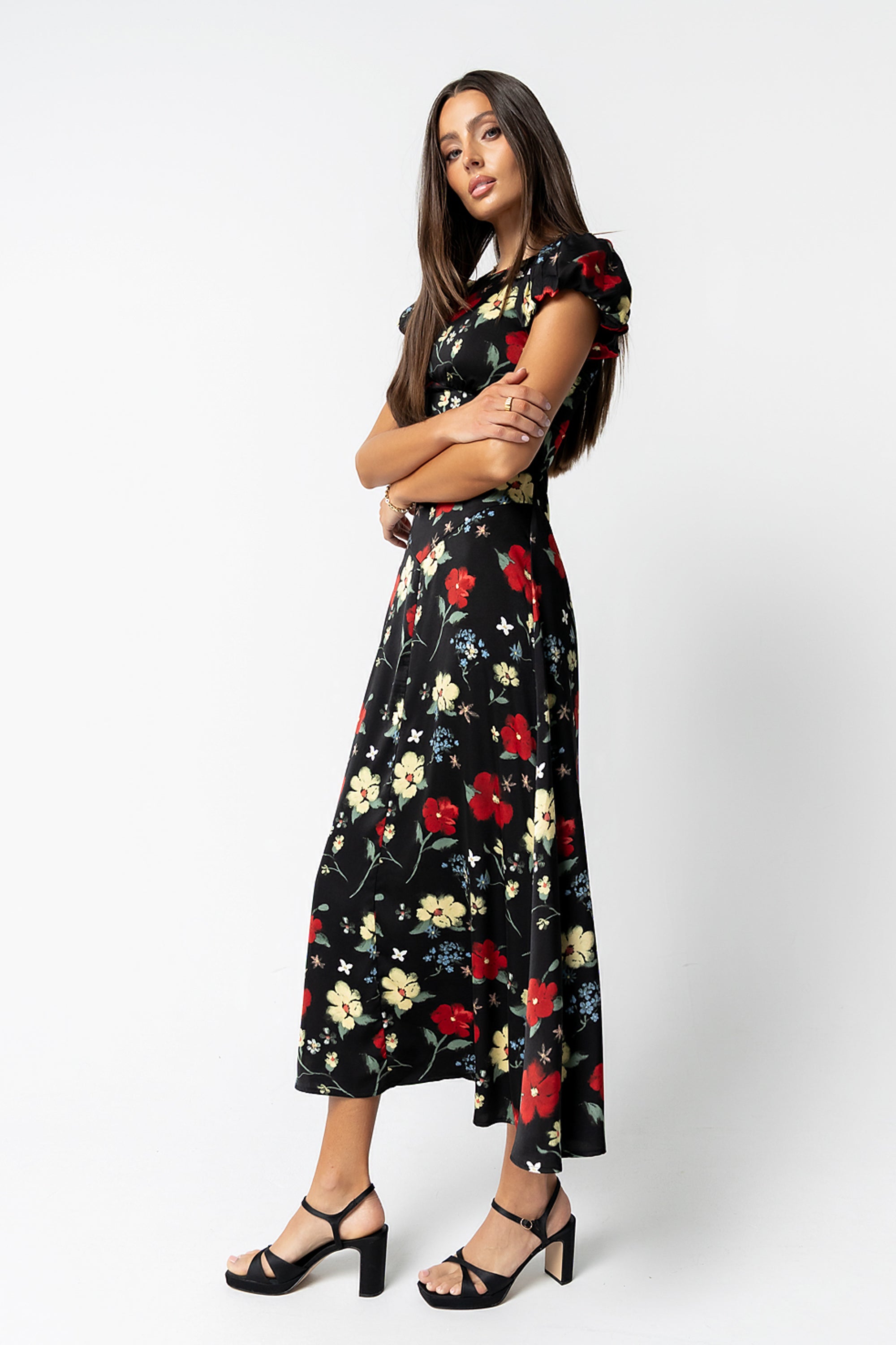 Jenna Floral Maxi Dress in Black Jenna Floral Maxi Dress in Black