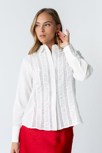 Carlie Sheer Button Up - FINAL SALE