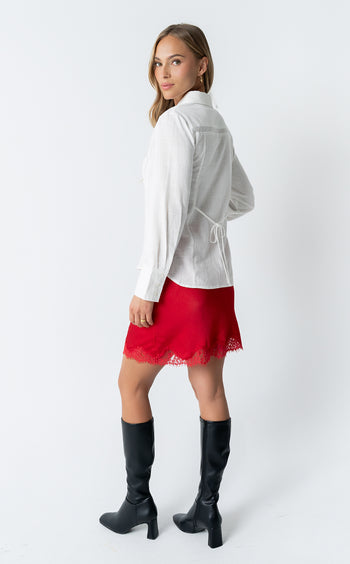 Carlie Sheer Button Up - FINAL SALE