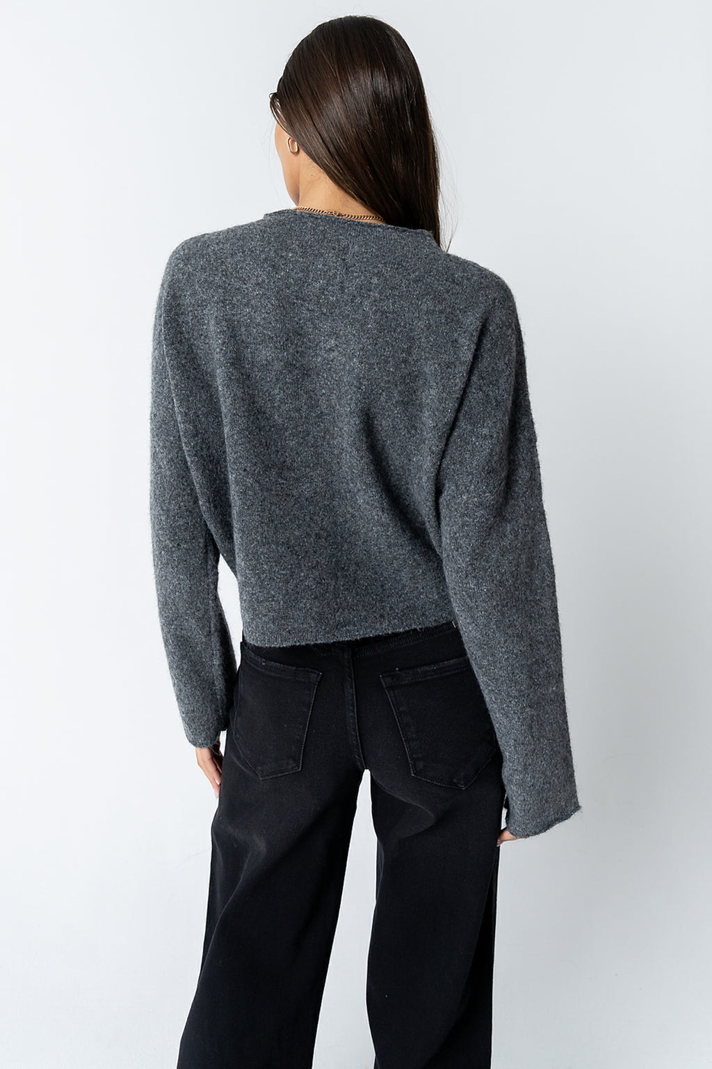 Maci Cardigan in Charcoal