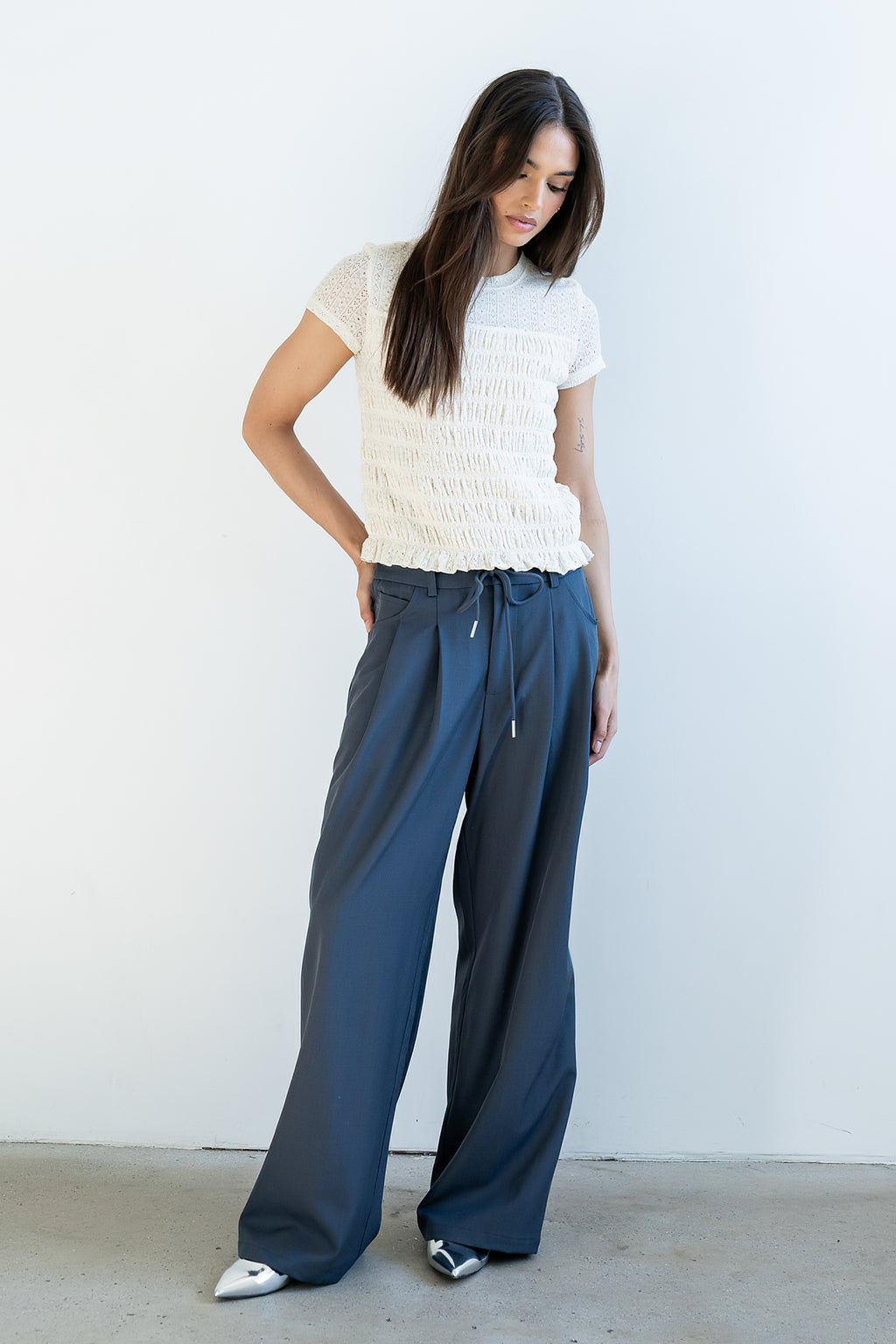 Marko Lace Top in Cream