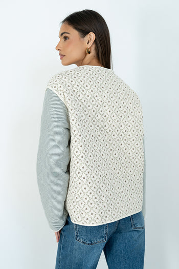 Lucas Quilted Jacket in Forest