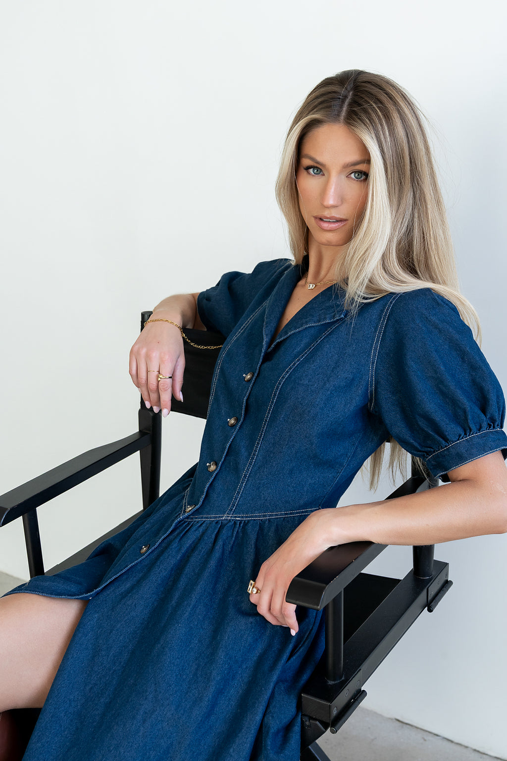 bohme denim dress Ivan Denim Midi Dress