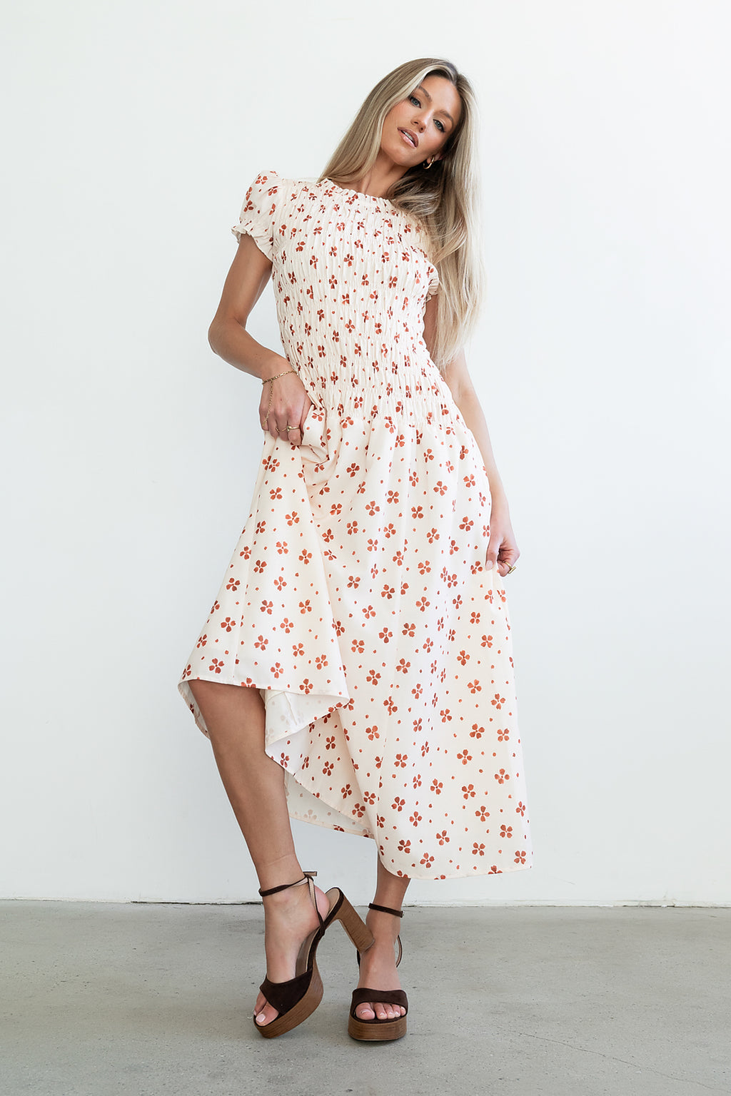 Opal Maxi Dress in Beige