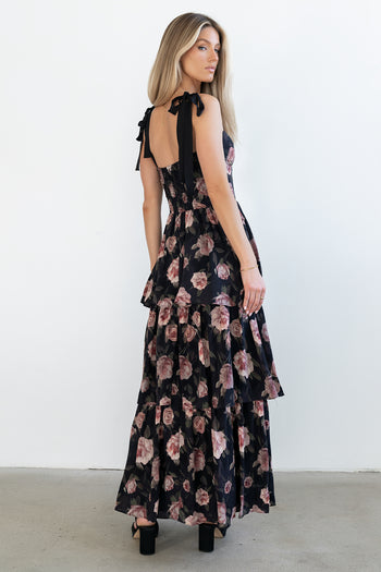 Cashe Ruffle Maxi Dress