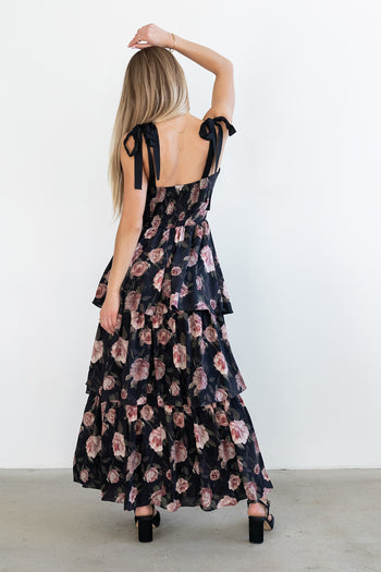 Cashe Ruffle Maxi Dress