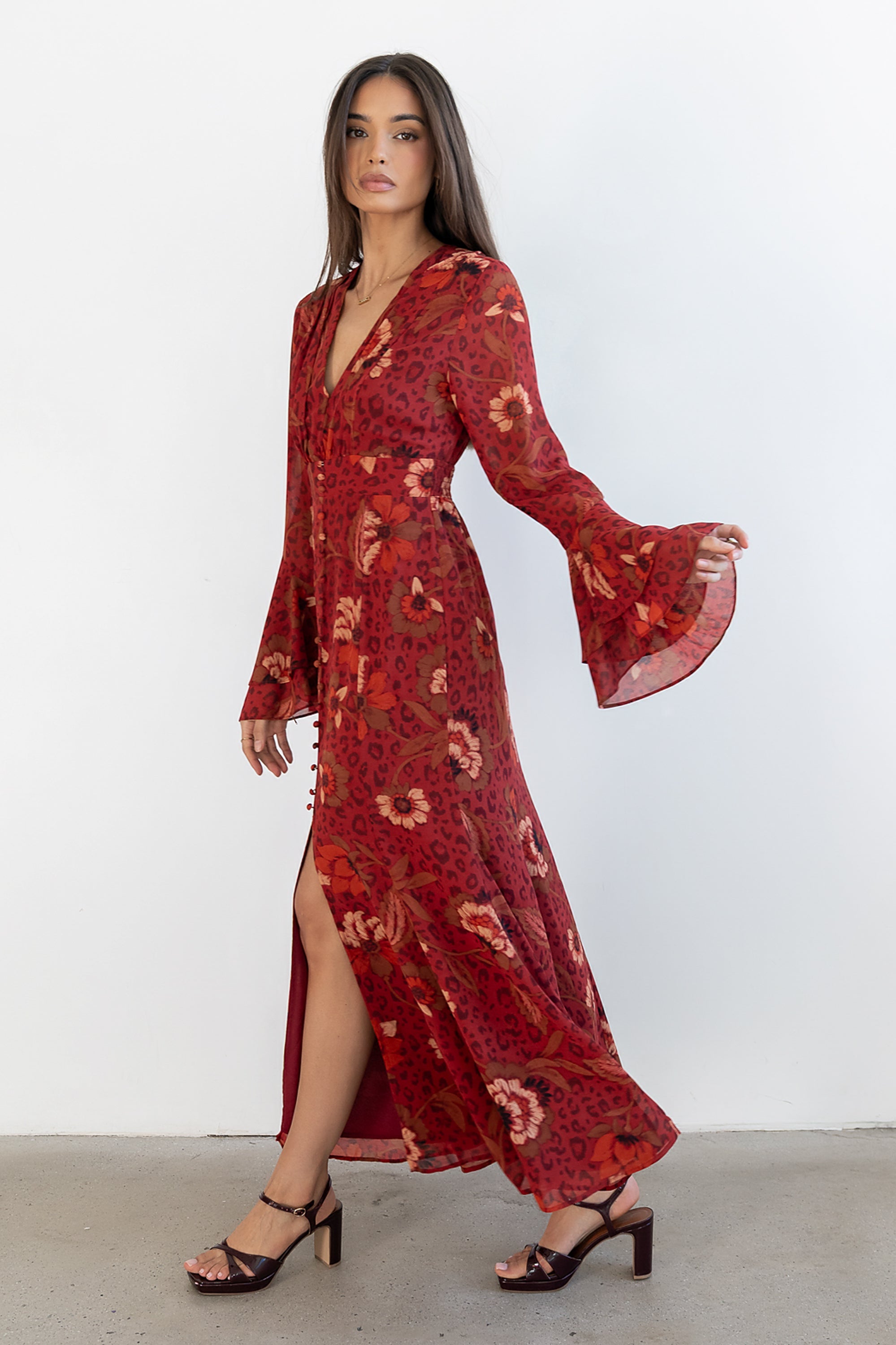 Theo Floral Maxi Dress