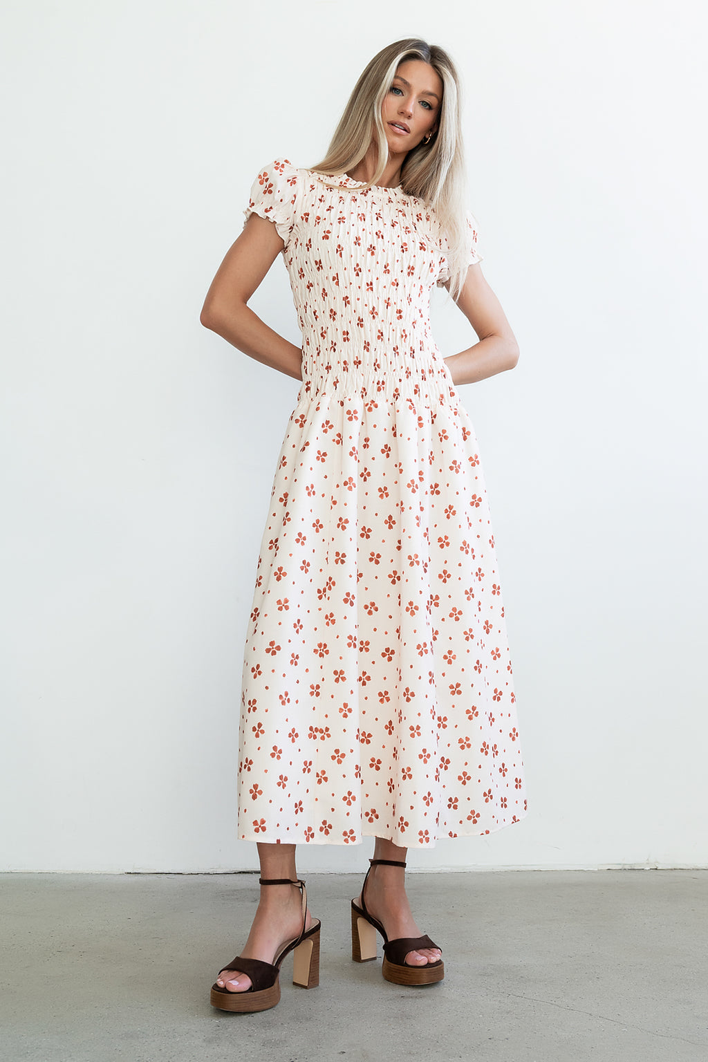 Opal Maxi Dress in Beige