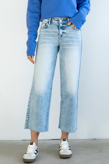 Colette Wide Leg Jeans in Light Wash