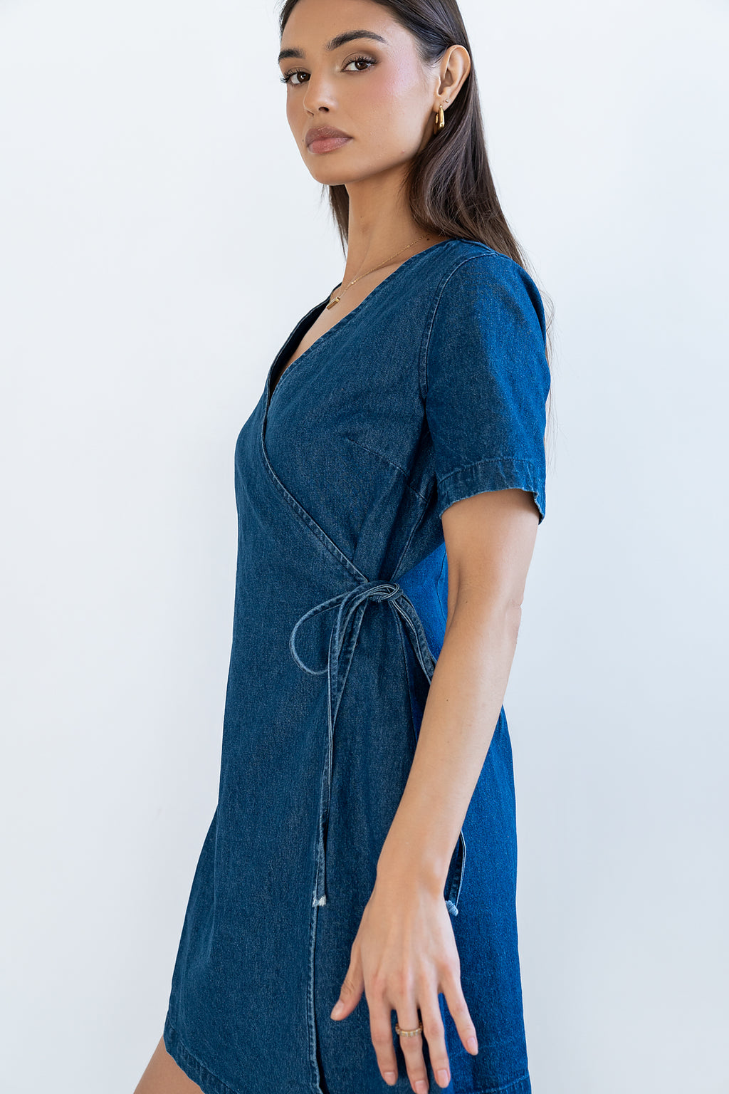 böhme Rue Denim Wrap Dress