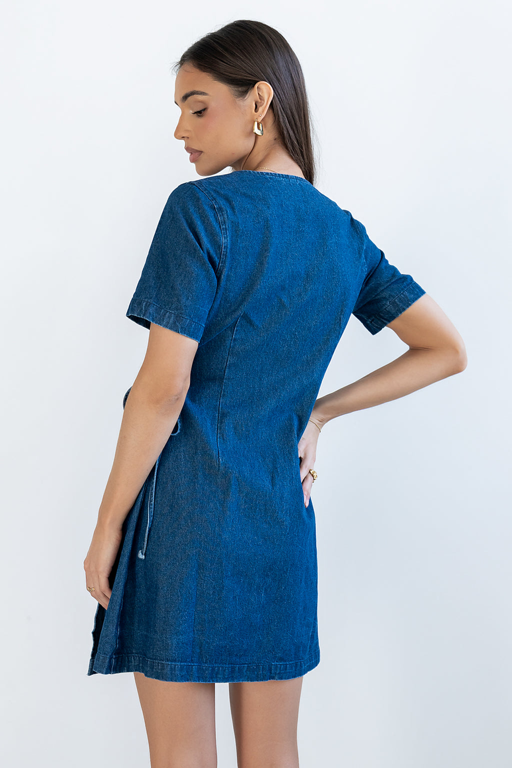 böhme Rue Denim Wrap Dress