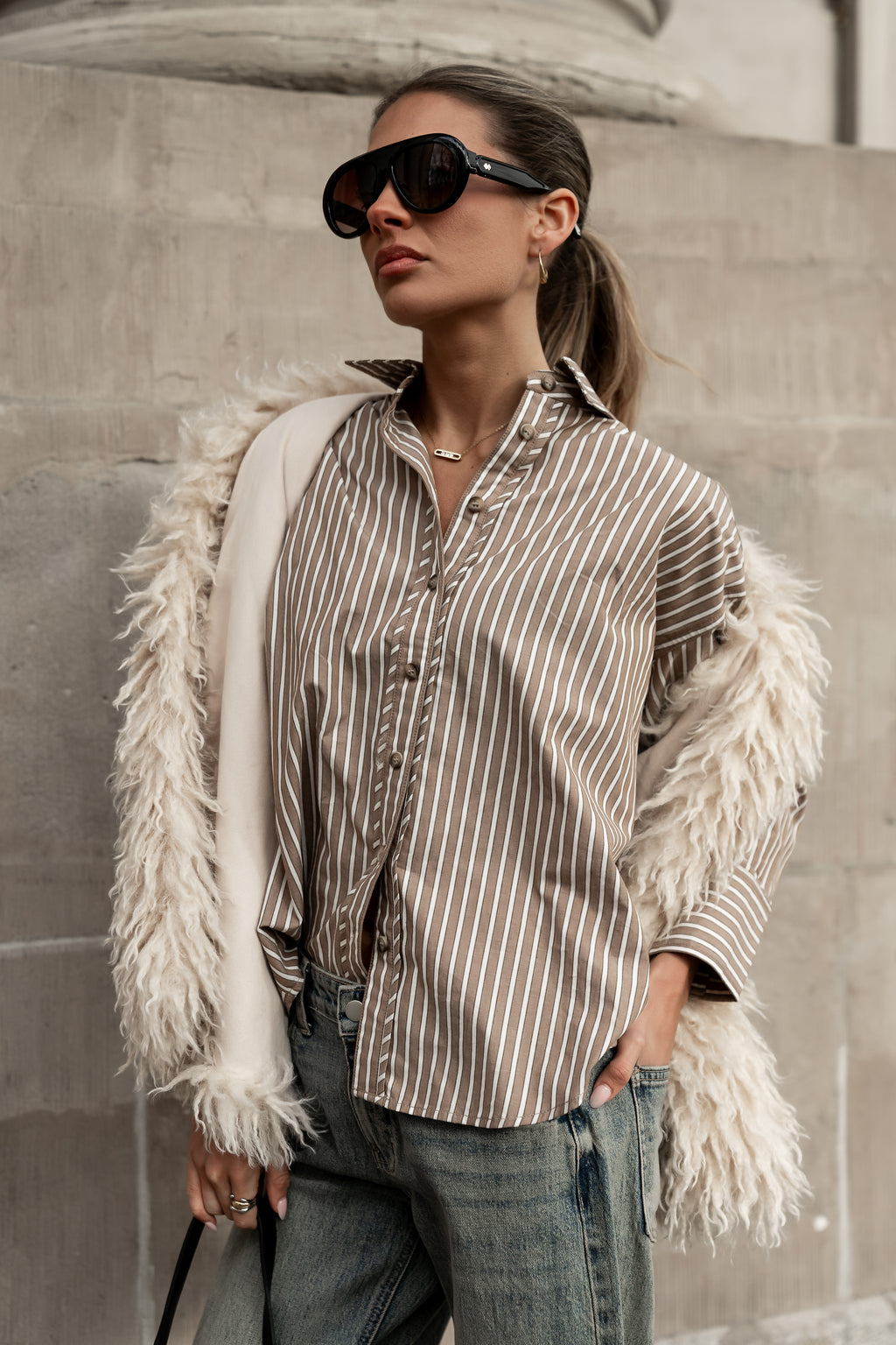 Ginny Striped Button Up - FINAL SALE