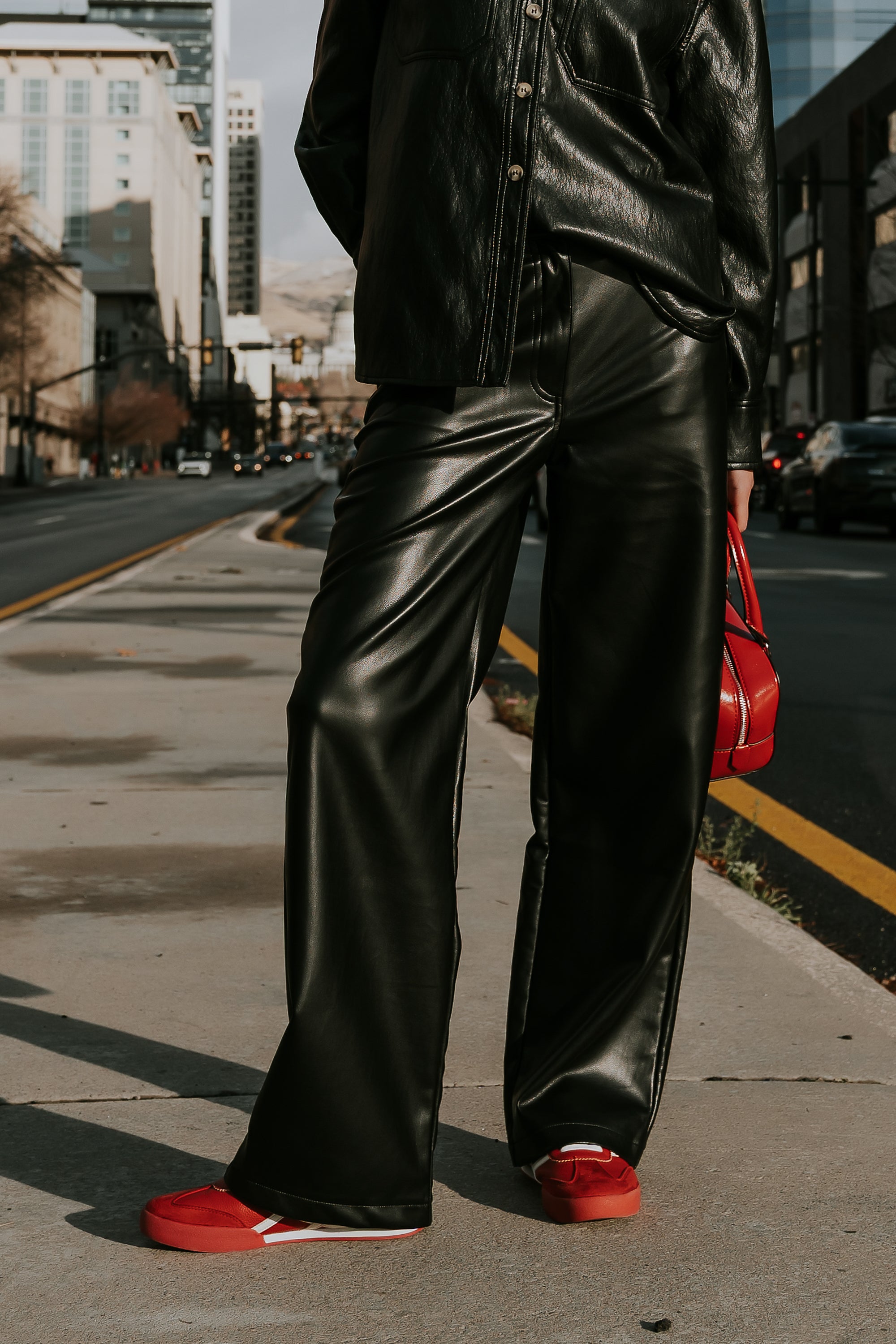 Dayna Vegan Leather Pants - FINAL SALE