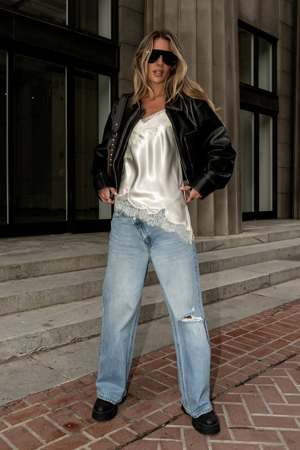 Marlie Asymmetrical Top in Cream