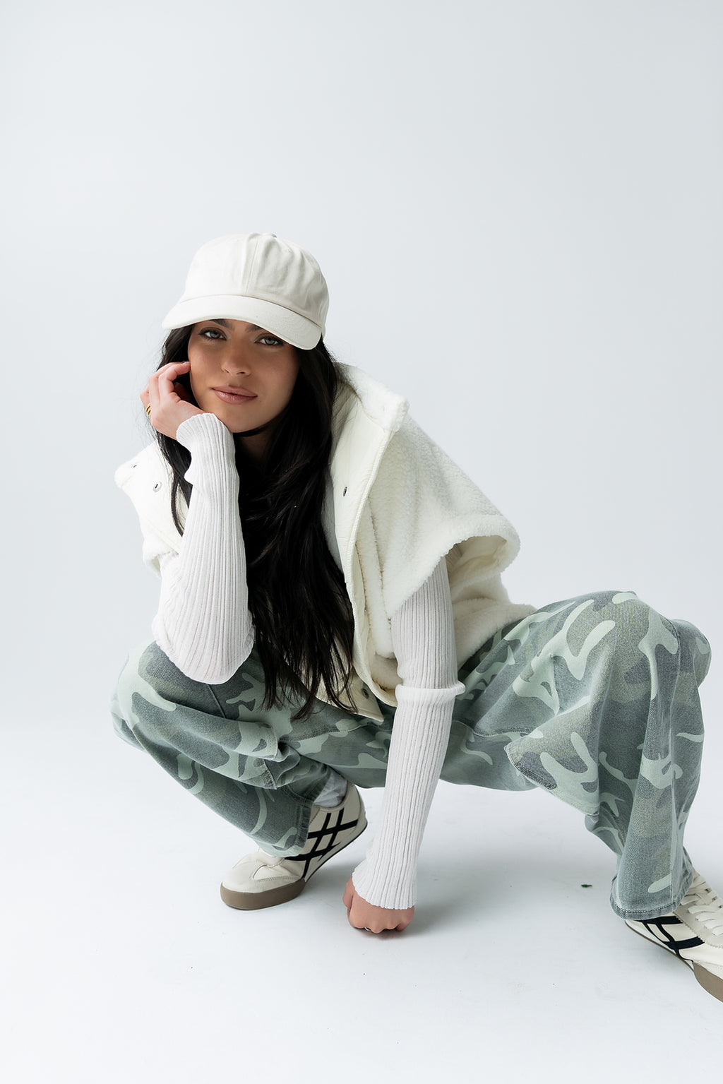 Maddison Camo Barrel Jeans - FINAL SALE