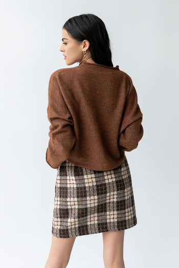 Maci Cardigan in Brown