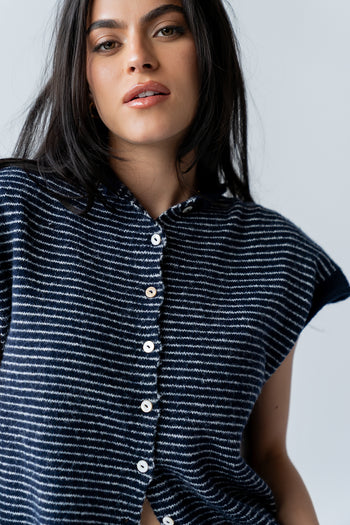 Clark Cardigan in Navy - FINAL SALE