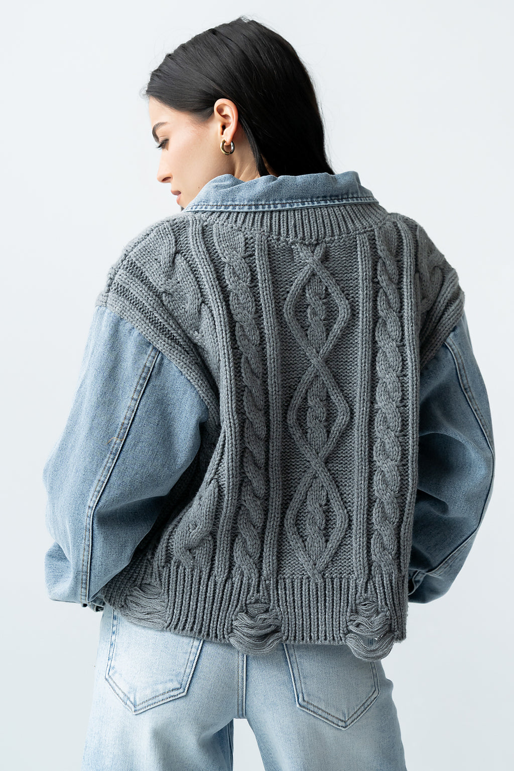 Selena Mixed Media Sweater - FINAL SALE