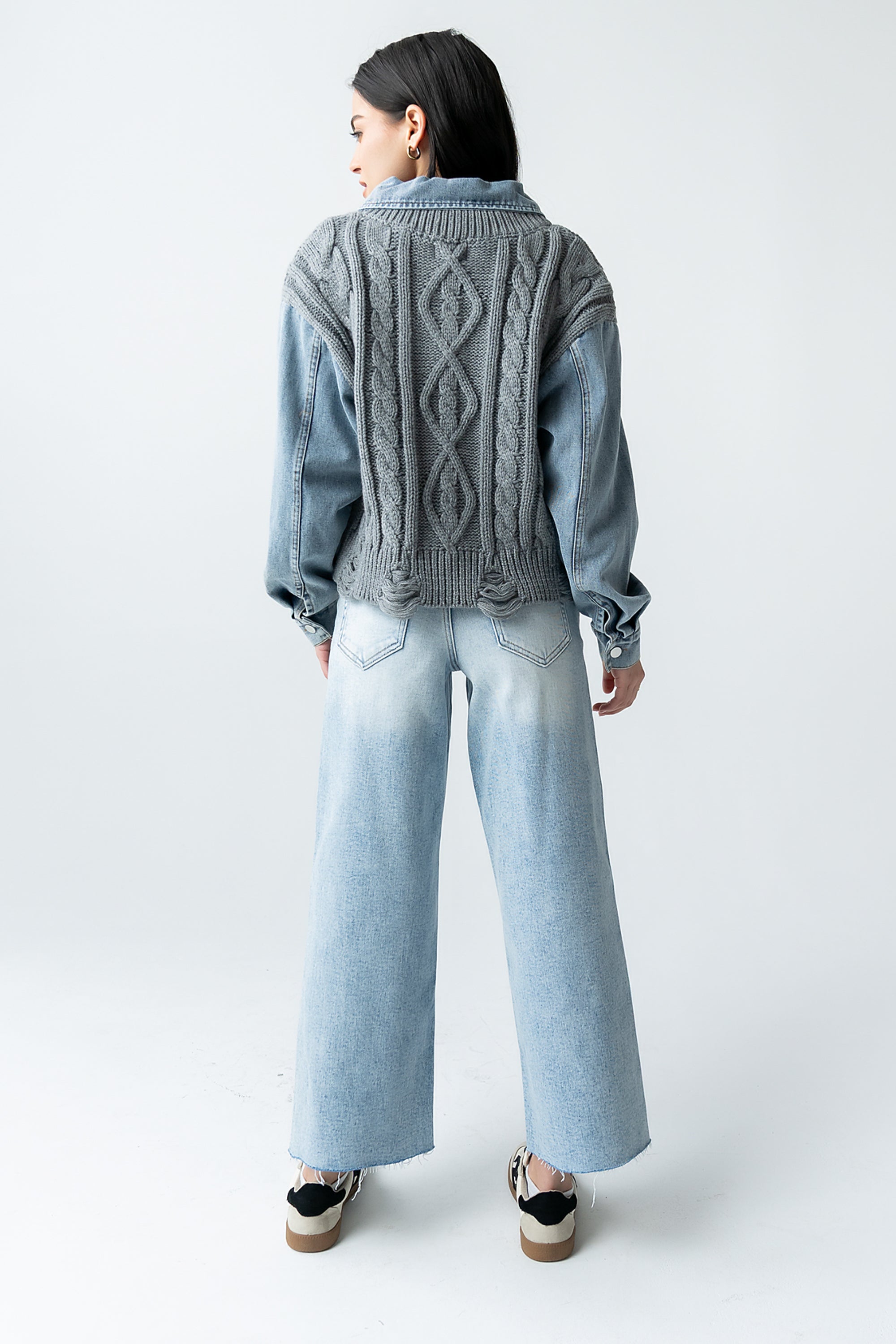 Selena Mixed Media Sweater - FINAL SALE