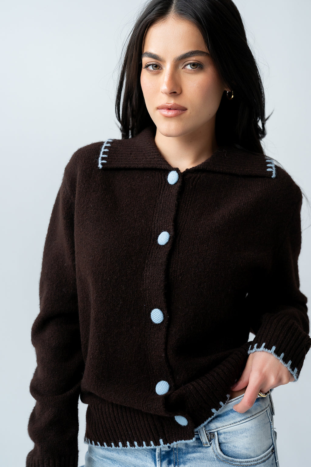 Michelle Contrast Sweater - FINAL SALE