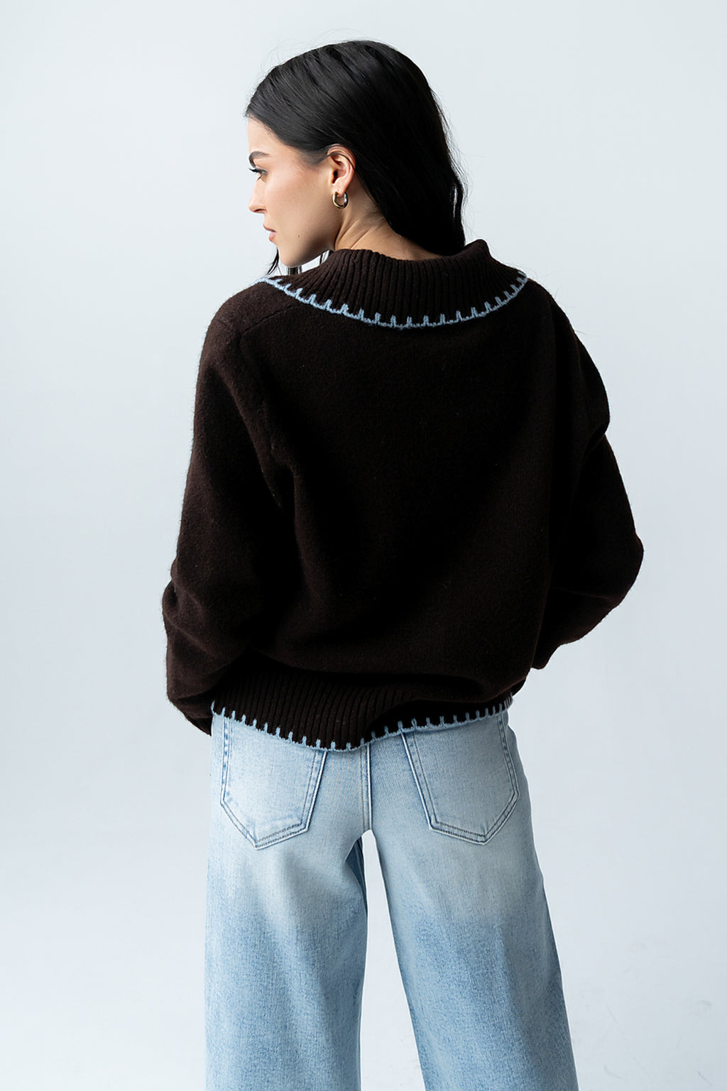 Michelle Contrast Sweater - FINAL SALE