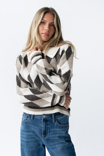 Hallie Argyle Sweater - FINAL SALE