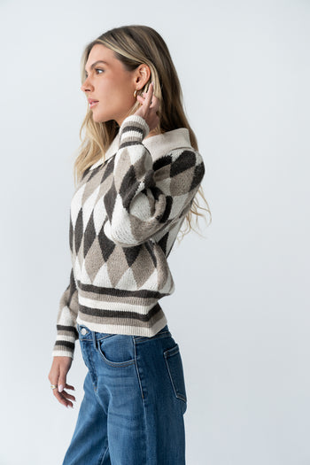 Hallie Argyle Sweater - FINAL SALE