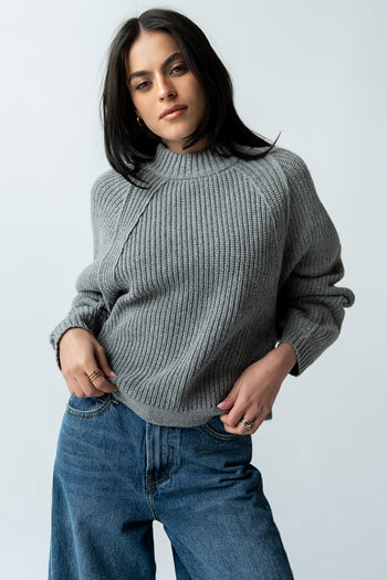 Shayla Knit Sweater in Grey - FINAL SALE
