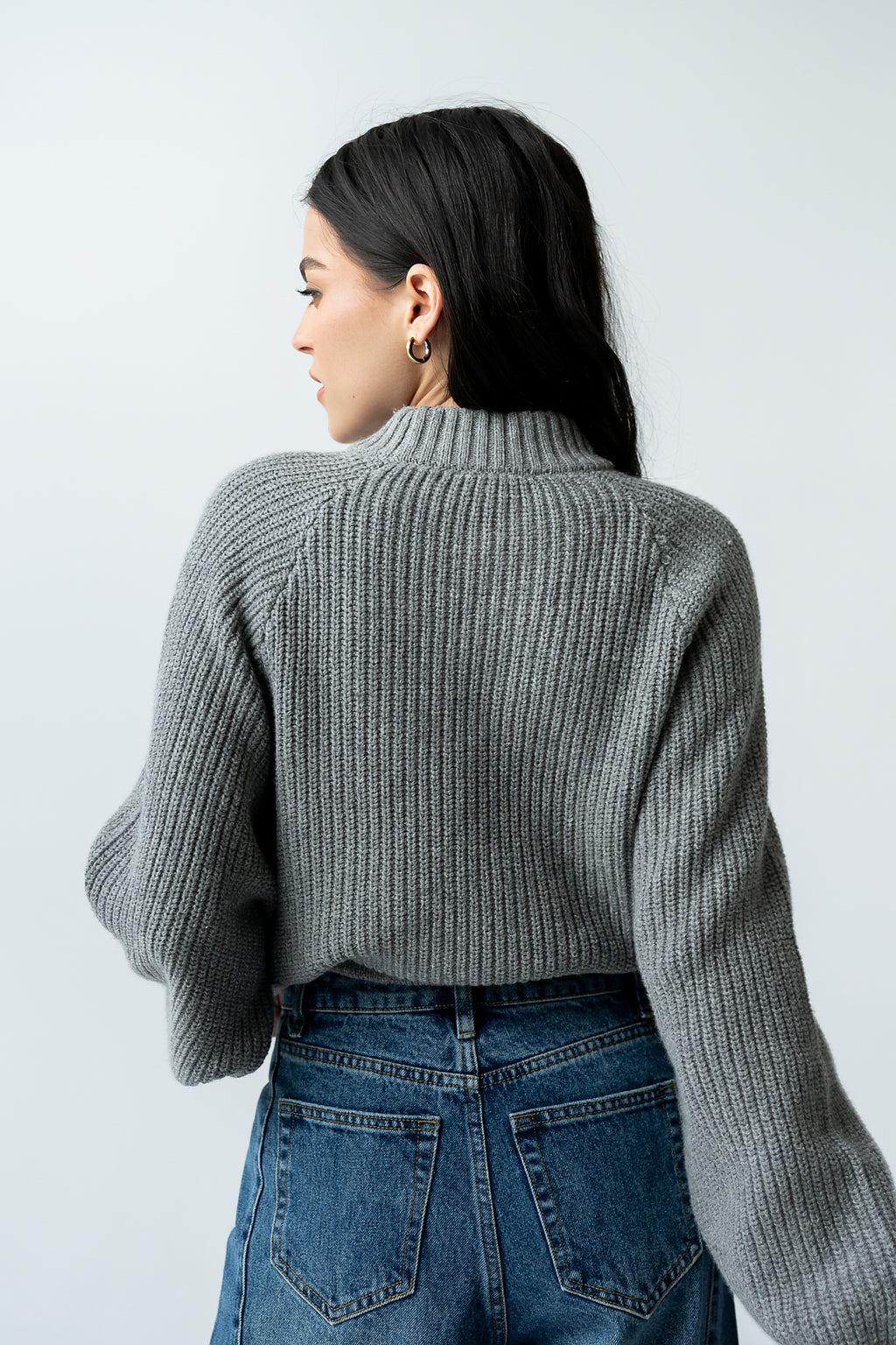Shayla Knit Sweater in Grey - FINAL SALE