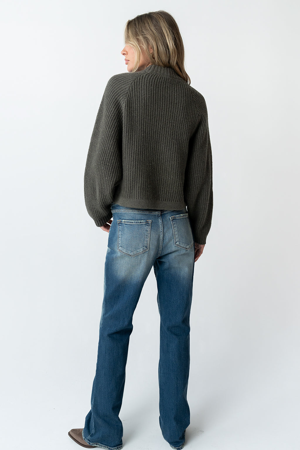 Shayla Knit Sweater in Charcoal - FINAL SALE