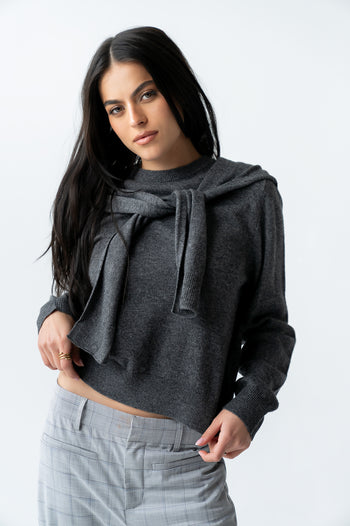 Raegan Tie Sweater - FINAL SALE