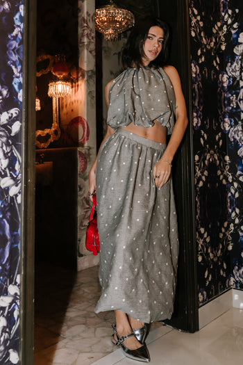 Jozie Polka Dot Halter Top - FINAL SALE