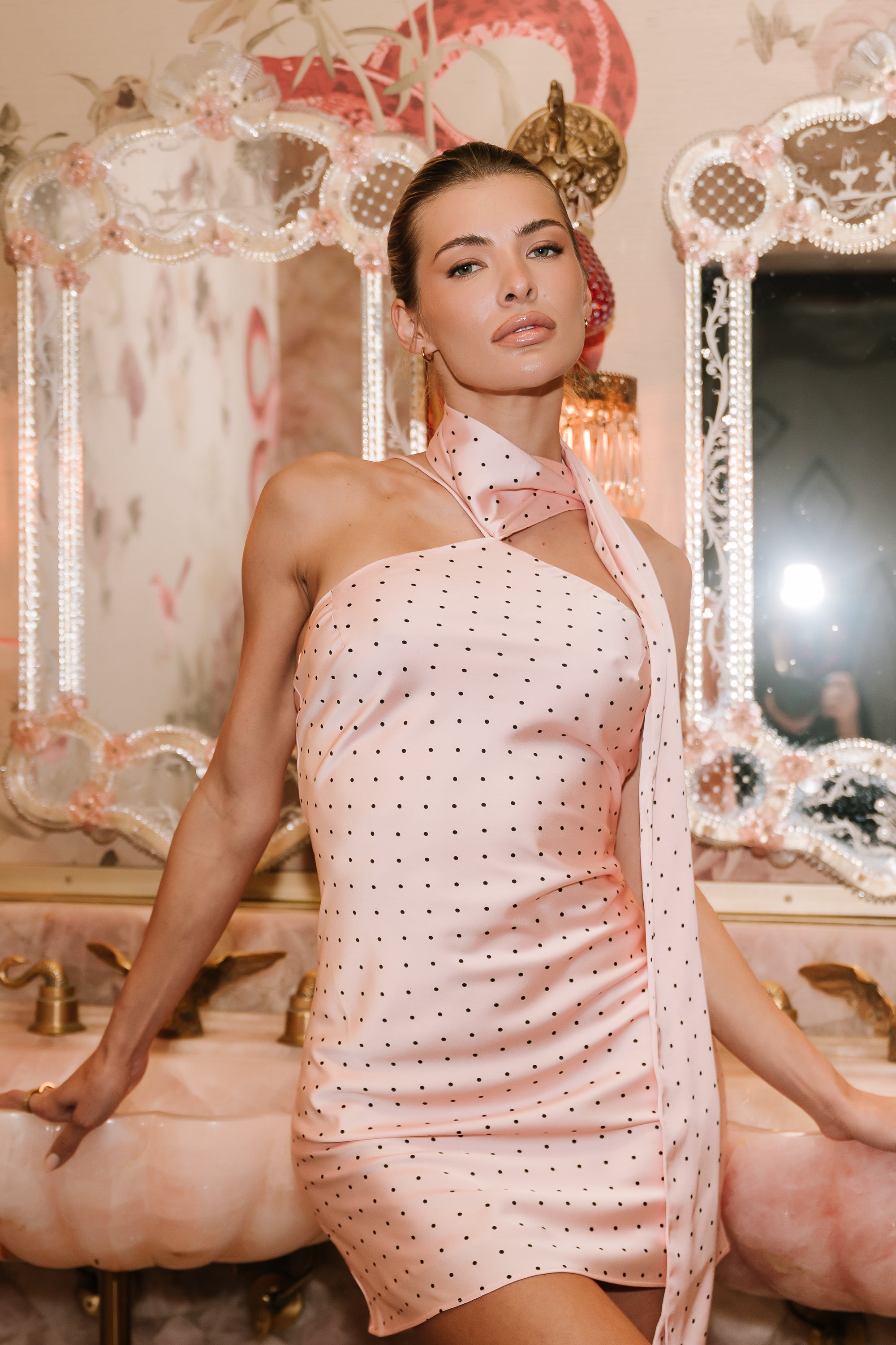 Kendra Polka Dot Mini Dress